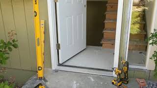 Jeld Wen Front Door Installation  Really crappy products and craftsmanship PART 1 [upl. by Inavoj]