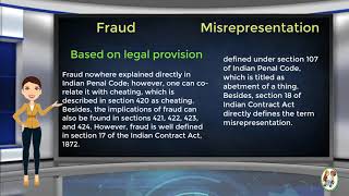 What is Difference Between Fraud amp Misrepresentation [upl. by Melonie]