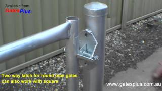 Gate Latch 2 way for round pipe and square [upl. by Nigle214]