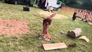 A fabulous range of wooden sculpture at Caerleon festival 2024 [upl. by Niddala748]