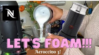 How To Foam Milk With Aeroccino 3 Make Coffee With Foam Tips amp Tricks  Easy Foamed Latte Recipe [upl. by Kurys142]