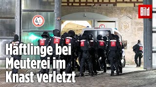 Gefängnismeuterei Polizei stürmt Knast in Thüringen  JVA Untermaßfeld [upl. by Lancaster991]